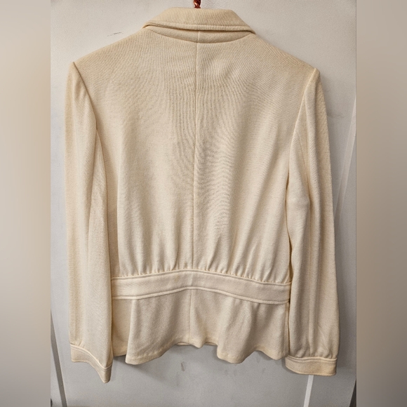 NWT - Banana Republic Wool Off White Double Breasted Sweater Blazer- Size XL - Picture 6 of 8